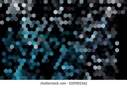 Dark BLUE vector modern geometrical abstract background. Texture, brand-new background. Geometric background in Origami style with gradient. 