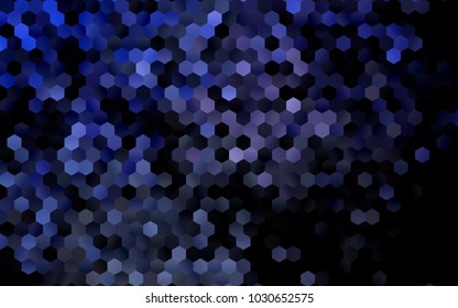 Dark BLUE vector modern geometrical abstract background. Texture, brand-new background. Geometric background in Origami style with gradient. 