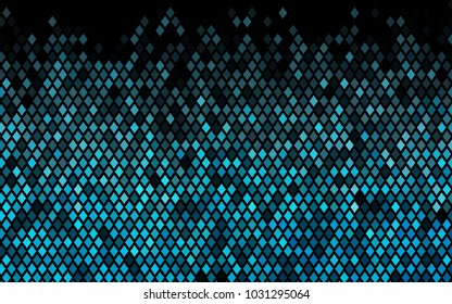 Dark BLUE vector modern geometrical background. Abstract template. Geometric pattern in square style with gradient.