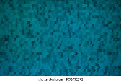 Dark BLUE vector modern geometrical background. Abstract template. Geometric pattern in square style with gradient.