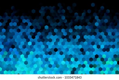 Dark BLUE vector modern geometrical abstract background. Texture, brand-new background. Geometric background in Origami style with gradient. 