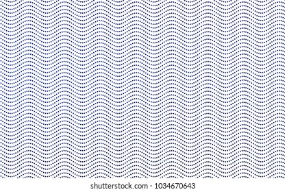 Dark BLUE vector modern geometrical circle abstract background. Dotted texture template. Geometric pattern in halftone style with gradient. 