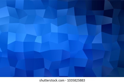 Dark BLUE vector modern geometrical background. Abstract template. Geometric pattern in square style with gradient.