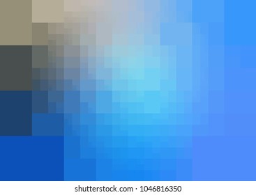DARK BLUE vector modern geometrical abstract background. Texture template. Geometric pattern in Origami style with gradient. 