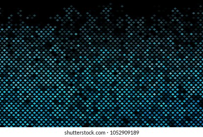 Dark BLUE vector modern geometrical background. Abstract template. Geometric pattern in square style with gradient.
