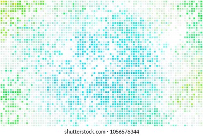 Dark BLUE vector modern geometrical background. Abstract template. Geometric pattern in square style with gradient.