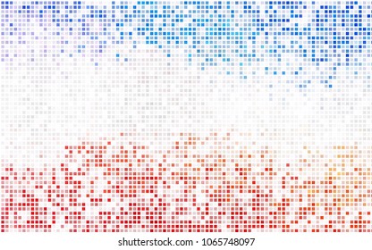 Dark BLUE vector modern geometrical background. Abstract template. Geometric pattern in square style with gradient.