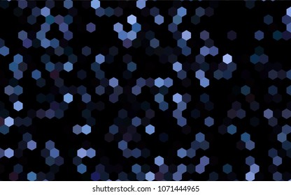 Dark BLUE vector modern geometrical abstract background. Texture, brand-new background. Geometric background in Origami style with gradient. 