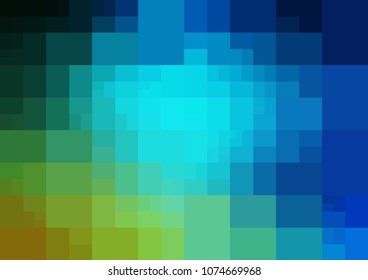 DARK BLUE vector modern geometrical abstract background. Texture template. Geometric pattern in Origami style with gradient. 