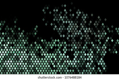 Dark BLUE vector modern geometrical background. Abstract template. Geometric pattern in square style with gradient.