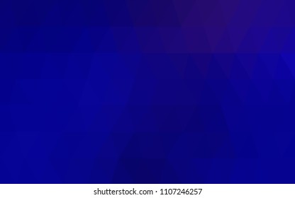 DARK BLUE vector modern geometrical abstract background. Texture, new background. Geometric background in Origami style with gradient. 