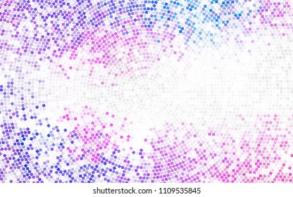 Dark BLUE vector modern geometrical background. Abstract template. Geometric pattern in square style with gradient.