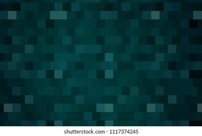 Dark BLUE vector modern geometrical background. Abstract template. Geometric pattern in square style with gradient.