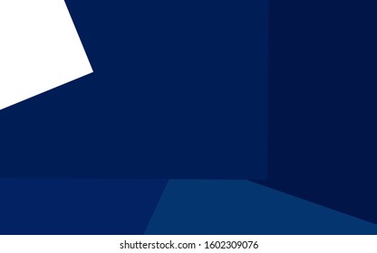 Dark BLUE vector modern geometrical background. Abstract template. Geometric pattern in square style with gradient.