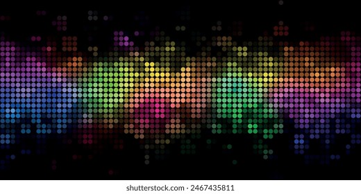 Dark BLUE vector modern geometrical circle abstract background. Dotted texture template. Geometric pattern in halftone style with gradient.