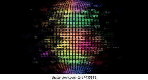 Dark BLUE vector modern geometrical circle abstract background. Dotted texture template. Geometric pattern in halftone style with gradient.