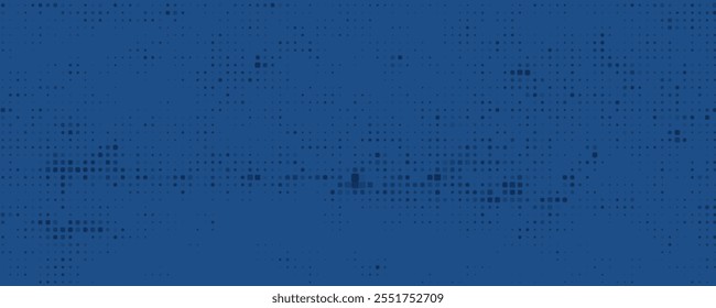 Dark BLUE vector modern geometrical circle abstract background. Dotted texture template. Geometric pattern in halftone style with gradient.