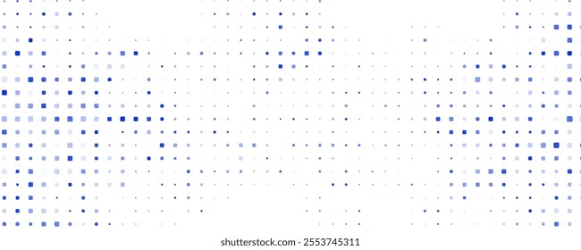 Dark BLUE vector modern geometrical background. Abstract template. Geometric pattern in square style with gradient.
