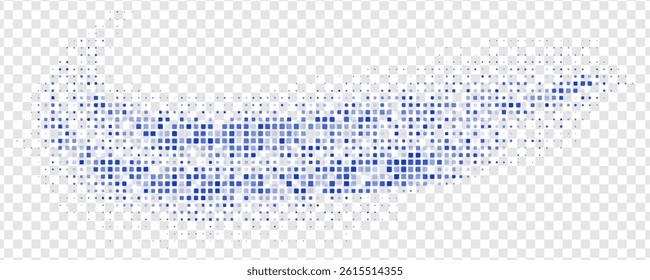 Dark BLUE vector modern geometrical background. Abstract template. Geometric pattern in square style with gradient.