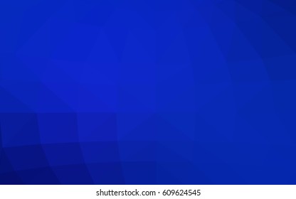 DARK BLUE vector modern geometrical abstract background. Texture, new background. Geometric background in Origami style with gradient. 