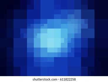 DARK BLUE vector modern geometrical abstract background. Texture template. Geometric pattern in Origami style with gradient. 