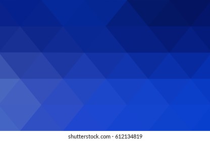 DARK BLUE vector modern geometrical abstract background. Texture, new background. Geometric background in Origami style with gradient. 