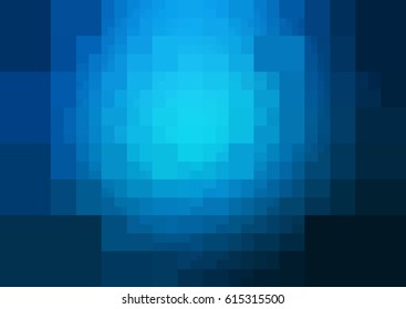 DARK BLUE vector modern geometrical abstract background. Texture template. Geometric pattern in Origami style with gradient. 