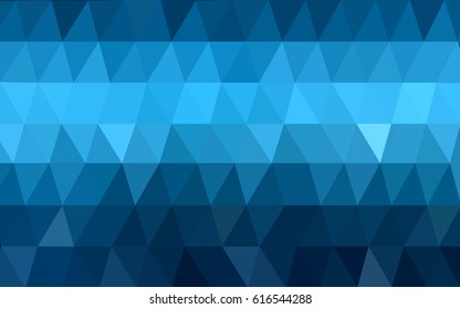 DARK BLUE vector modern geometrical abstract background. Texture, new background. Geometric background in Origami style with gradient. 