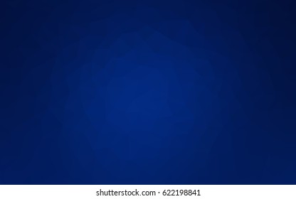 DARK BLUE vector modern geometrical abstract background. Texture, new background. Geometric background in Origami style with gradient. 
