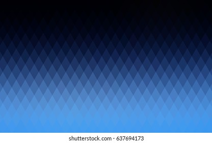 Dark BLUE vector modern geometrical background. Abstract template. Geometric pattern in square style with gradient.
