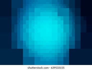 DARK BLUE vector modern geometrical abstract background. Texture template. Geometric pattern in Origami style with gradient. 