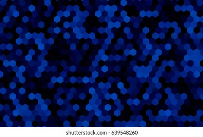 Dark BLUE vector modern geometrical abstract background. Texture, brand-new background. Geometric background in Origami style with gradient. 