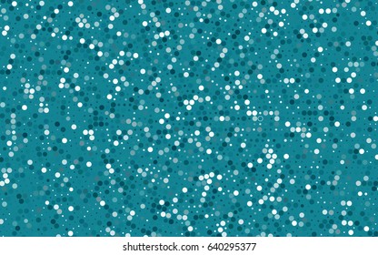 Dark BLUE vector modern geometrical circle abstract background. Dotted texture template. Geometric pattern in halftone style with gradient. 