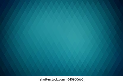 Dark BLUE vector modern geometrical background. Abstract template. Geometric pattern in square style with gradient.