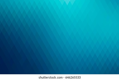 Dark BLUE vector modern geometrical background. Abstract template. Geometric pattern in square style with gradient.
