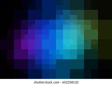 DARK BLUE vector modern geometrical abstract background. Texture template. Geometric pattern in Origami style with gradient. 