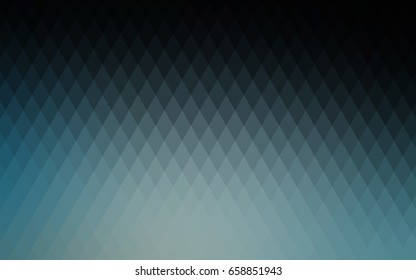 Dark BLUE vector modern geometrical background. Abstract template. Geometric pattern in square style with gradient.