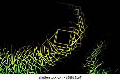 Dark BLUE vector modern geometrical background. Abstract template. Geometric pattern in square style with gradient.