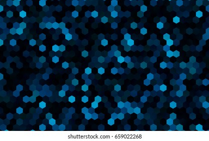 Dark BLUE vector modern geometrical abstract background. Texture, brand-new background. Geometric background in Origami style with gradient. 