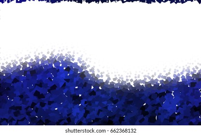 Dark BLUE vector modern geometrical background. Abstract template. Geometric pattern in square style with gradient.