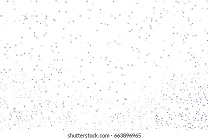 Dark BLUE vector modern geometrical circle abstract background. Dotted texture template. Geometric pattern in halftone style with gradient. 