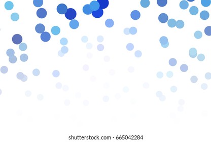 Dark BLUE vector modern geometrical circle abstract background. Dotted texture template. Geometric pattern in halftone style with gradient. 