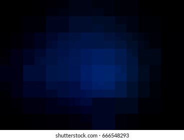 DARK BLUE vector modern geometrical abstract background. Texture template. Geometric pattern in Origami style with gradient. 