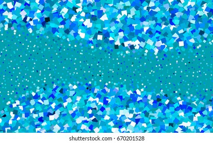Dark BLUE vector modern geometrical background. Abstract template. Geometric pattern in square style with gradient.
