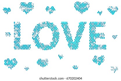 Dark BLUE vector modern geometrical abstract background. Texture, brand-new background. Geometric background in Origami style with gradient. 