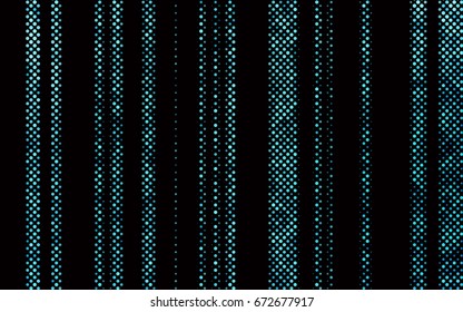 Dark BLUE vector modern geometrical circle abstract background. Dotted texture template. Geometric pattern in halftone style with gradient. 