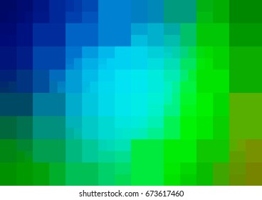 DARK BLUE vector modern geometrical abstract background. Texture template. Geometric pattern in Origami style with gradient. 