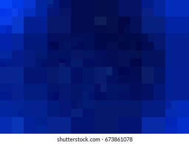 DARK BLUE vector modern geometrical abstract background. Texture template. Geometric pattern in Origami style with gradient. 