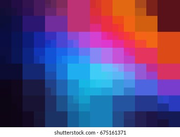 DARK BLUE vector modern geometrical abstract background. Texture template. Geometric pattern in Origami style with gradient. 