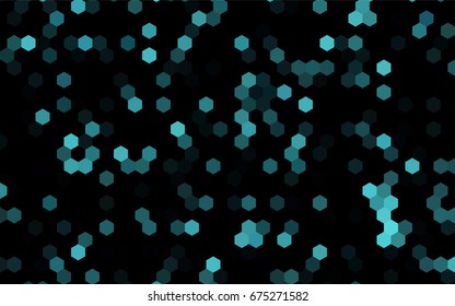 Dark BLUE vector modern geometrical abstract background. Texture, brand-new background. Geometric background in Origami style with gradient. 
